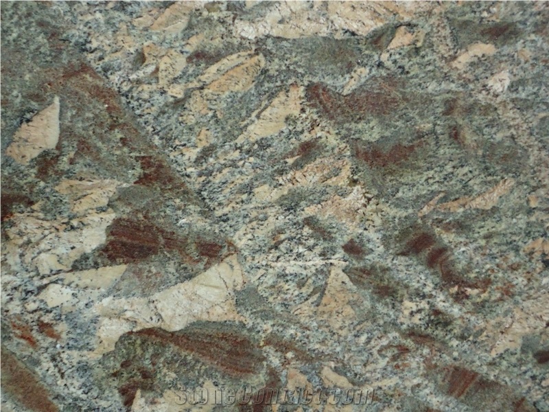 Bordeaux River Granite Slabs & Tiles, Multicolor Granite Slabs Brazil