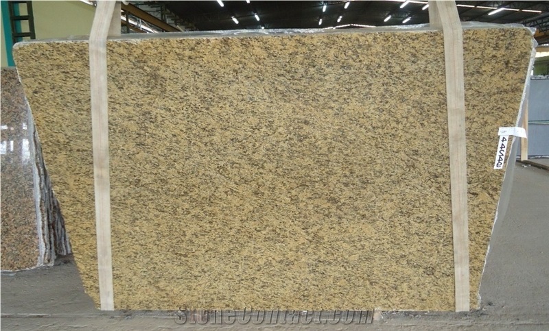 Giallo Santa Cecilia Granite Slabs, Yellow Granite Tiles & Slabs Brazil