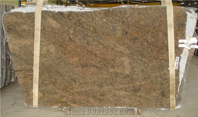 Key West Gold Granite Slabs, Brazil Brown Granite