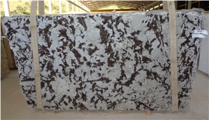 Splendor White Granite Slabs, Brazil White Brown Granite