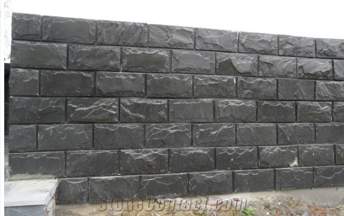 Black Slate Wall Tiles, China Black Slate Cultured Stone