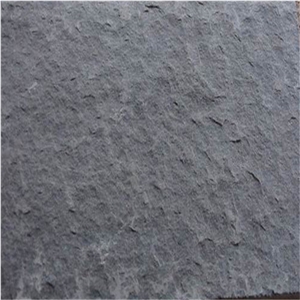 Mongolian Black Granite Tiles Flamed, China Black Granite