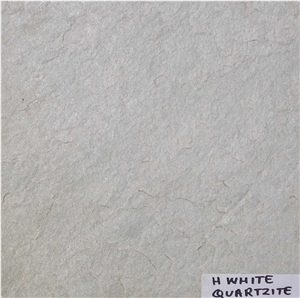 H. White Quartzite Tiles & Slabs, Floor Tiles, Wall Tiles