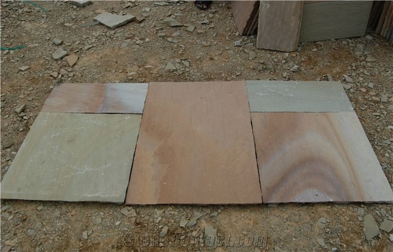 Pista Green Sandstone Paving Tiles/Slabs