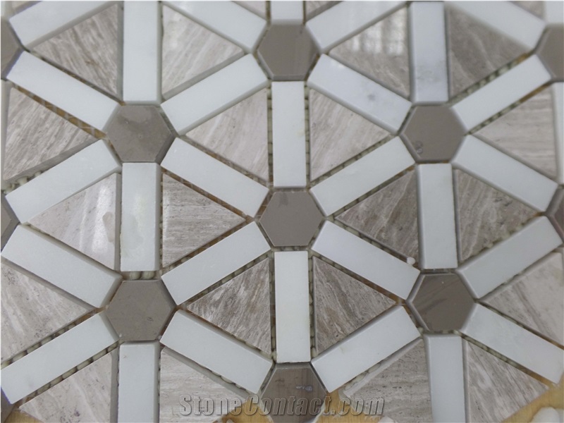 New Design Mosaic(Oak White+Athen Grey+Pure White)