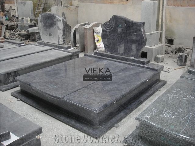 Bahama Blue Granite Tombstone & Orion Monument, Vizag Blue Gravestone & India Blue Headstone