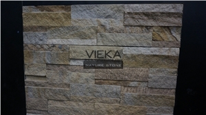 China Nature Slate Culture Stone,Wall Panel,Stacked Stone,Veneer，Wall Cladding,Ledgestone,Decorative Stone for Interior and Exterior Yellow Sandstone