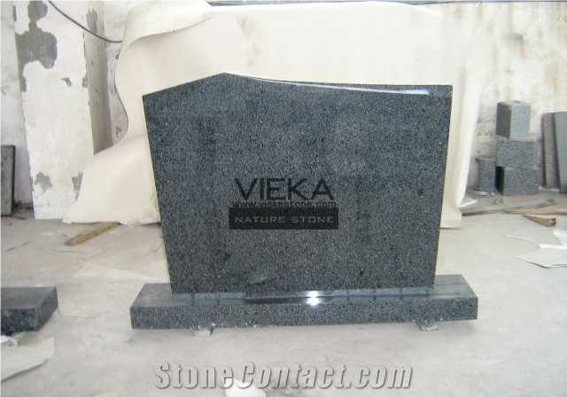 G654 Granite Tombstone & Monument,China Black Granite Gravestone & Headstone Sesame Black China impala Padang Black pingnan zhima hei china nero new impala dark grey Polished