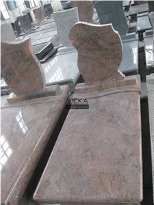 Multicolor Red Granite Tombstone & Monument,Gravestone & Headstone Export to Hungary india red multicolor indiano rosso rojo multicolor