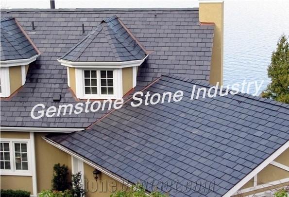 Cultural Slate for Interior and Exterior Decoration,Hebei Black Slate Walling