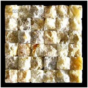 Honey Onyx Stone Mosaics - Onyx Wall - Onyx Panels Producer / Exporter Indonesia Fob