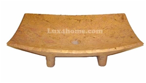 Marble Sink Animus, Beige Marble Sinks & Basins - Stone Sinks Producer from Indonesia