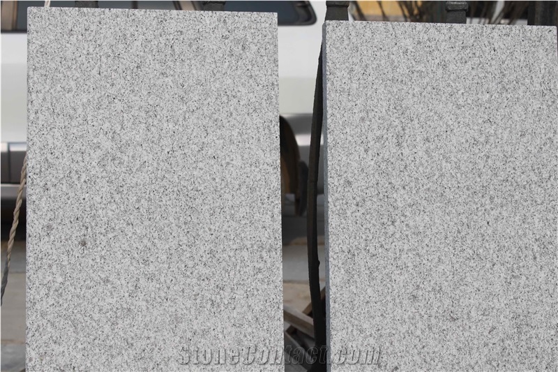 New G603 Granite Flamed Slabs, Light Grey Granite
