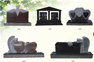 G654 Granite Engraved Headstones Ireland Gravestones Custom Monuments