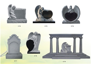 G654 Granite Engraved Headstones Ireland Gravestones Custom Monuments