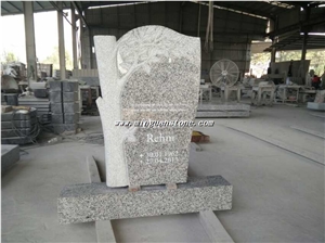 Beige Granite Monument & Tombstone G664 Granite Heart Monument