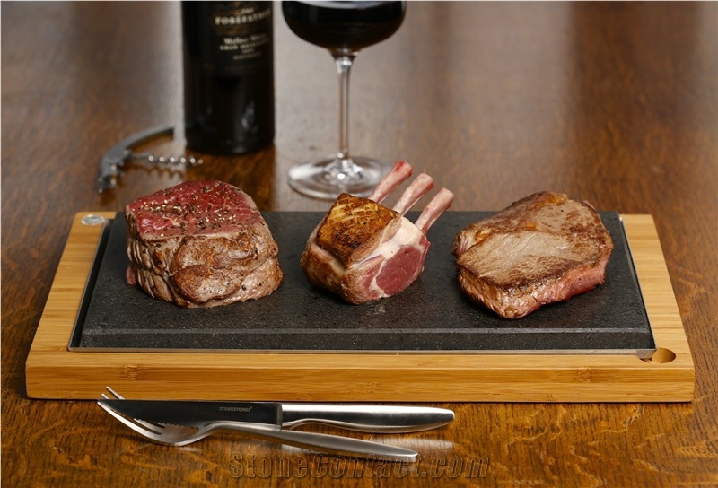 Lava Steak Stone Gift Set- Gifts for all Steak and Foodie Lovers