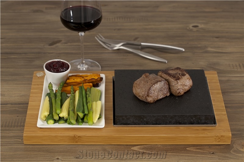 Stone Grill, Steak Stones and Basalt Stone Cooking, Sizzling Steak Plate Set, Steak Stones