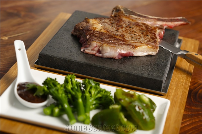Stone Grill, Steak Stones and Basalt Stone Cooking, Sizzling Steak Plate Set, Steak Stones
