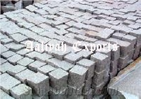 Cobbles Black Sandstone Cube Stone & Pavers