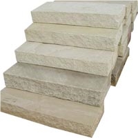 Mint Sandstone Steps & Stairs, Beige Sandstone Stair Risers