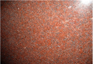 Ruby Red Granite Slabs Tiles, India Red Granite