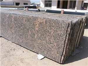Tiger Skin Granite Slabs Tiles, Pink Polished Granite Floor Tiles, Wall Tiles India