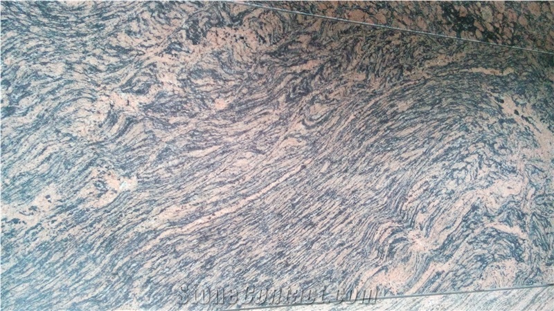Tiger Skin Granite Slabs Tiles, Pink Polished Granite Floor Tiles, Wall Tiles India