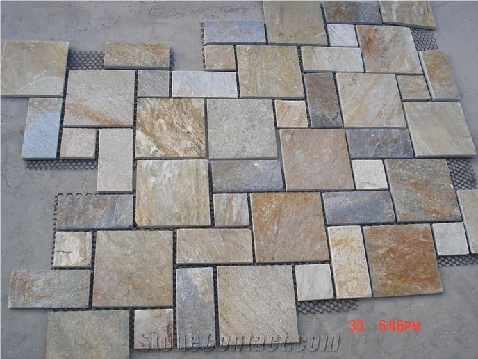 Oyster Flooring Slate Tiles, China Beige Slate