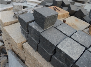 G308 Black Pavers Cubes Boarders