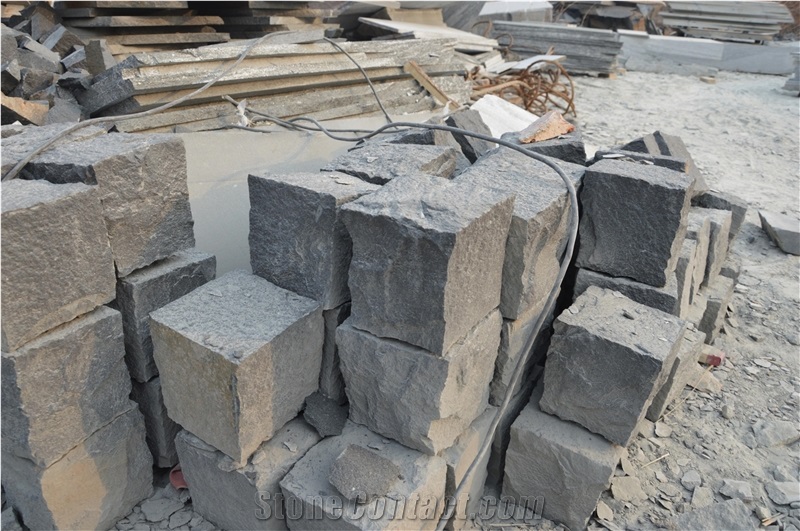 G308 Cubes, Grey Granite Cube Stone & Pavers