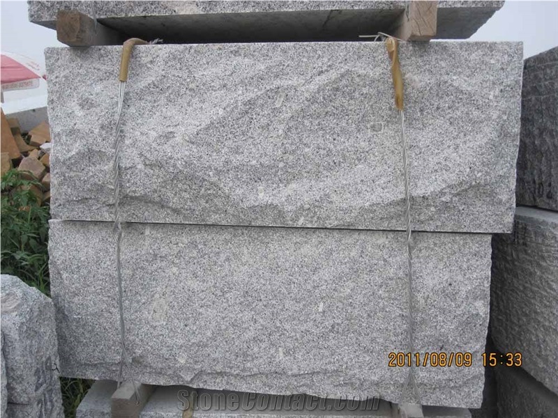 G341 Light Granite Mushroomed Wall Stone