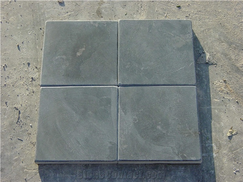 Honed Blue Limestone Slabs & Tiles, China Blue Limestone