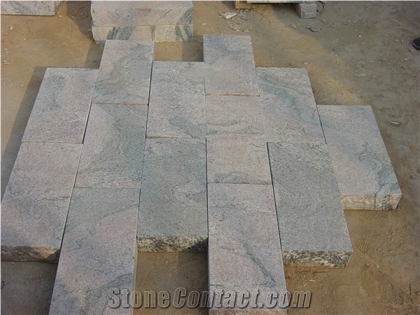 Multi Red Color Pavers, Red Granite Cube Stone & Pavers