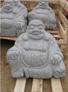 Sculpture Of Buddhism, New G603 Grey Granite Sculpture & Statue