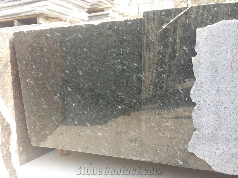Norway Granite Blue Pearl Granite Slab from Lg Quarry ,Polished Long Slabs with Thickness 18mm
