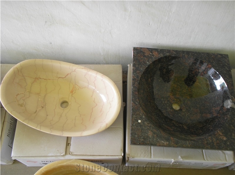Basins Directly from Chinese Factory, Brown Granite Sinks & Basins
