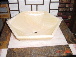 Basins & Sinks in Different Shapes from China, Beige Limestone Sinks & Basins
