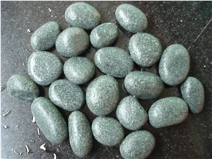 Green Pebble Stone, Green Granite Pebble & Gravel