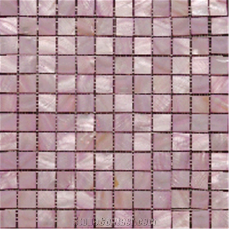 Grey,Green, Pink Mosaic