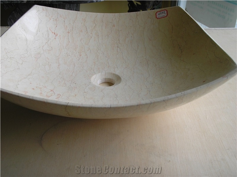 Handmade Basins & Sinks from China, White Marble Sinks & Basins
