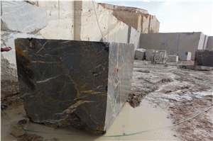 Golden Black Marble- Quarry2 Block