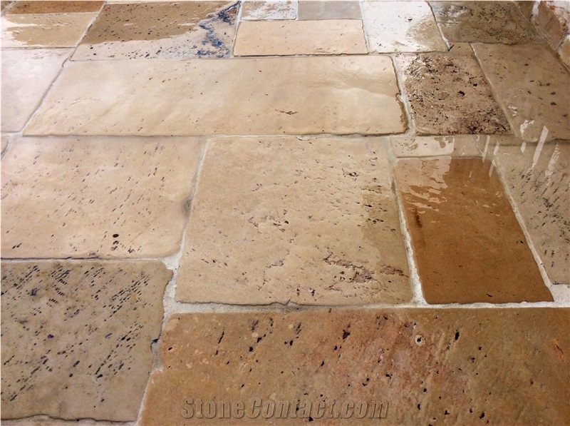 Antique Dalle De Provence Slabs & Tiles, Antique French Flooring Limestone Slabs & Tiles