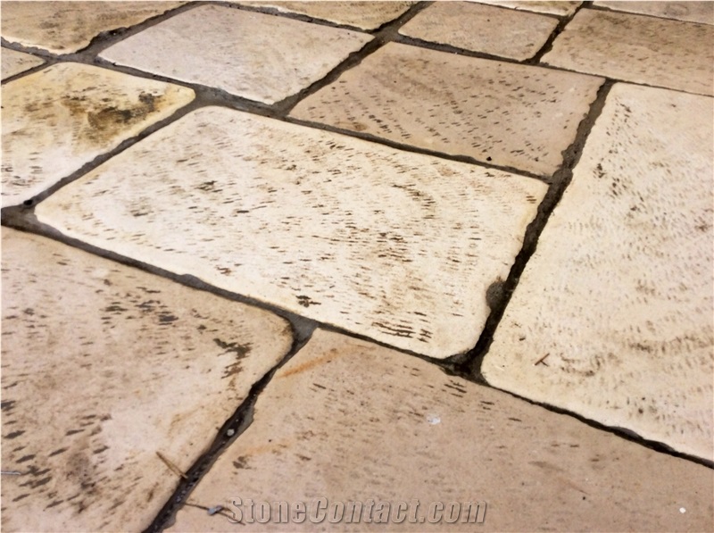 Antique Reclaimed Stne Flooring Slabs & Tiles, Reeclaimed French Limestone Slabs & Tiles