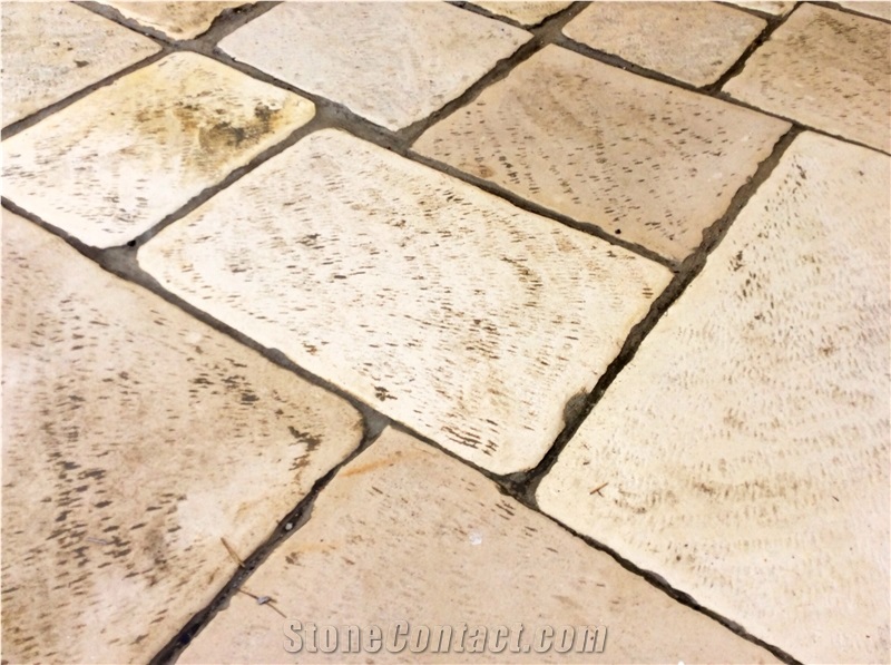 Antique Reclaimed Stne Flooring Slabs & Tiles, Reeclaimed French Limestone Slabs & Tiles