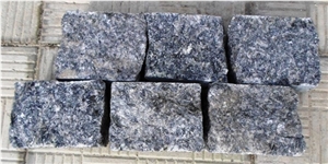 Silver Grey Cube Stone from Fine – Grained Labradorite (Kovalivske - Ukraine)