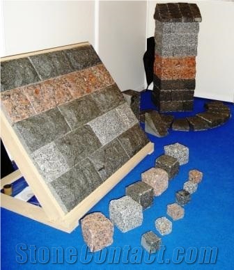 Cube Stone and Pavers Granite from Ukraine, Black Granite Pavers
