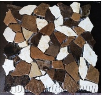 Broken Pieces Stone Mosaic / Waterproof Mosaic / Natural Marble Mosaic