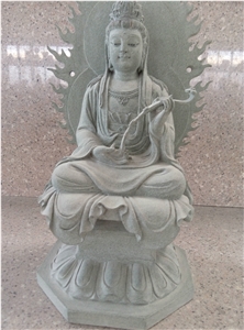 China Grey Granite Religious Sculptures