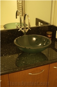 Emerald Green Granite Bathroom Countertops,Saudi Arabia Green Granite Vanity Tops